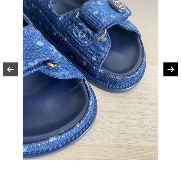Chanel dad shoe in denim - Picture 7 of 9